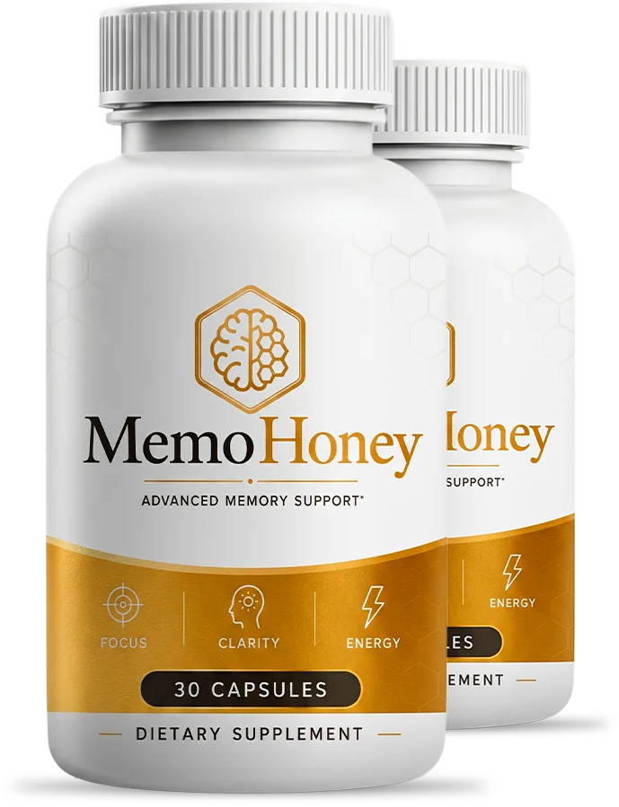 MemoHoney memory and focus support capsule bottles